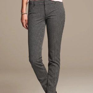 Banana Republic Sloan Pants: Black & White, Size 8